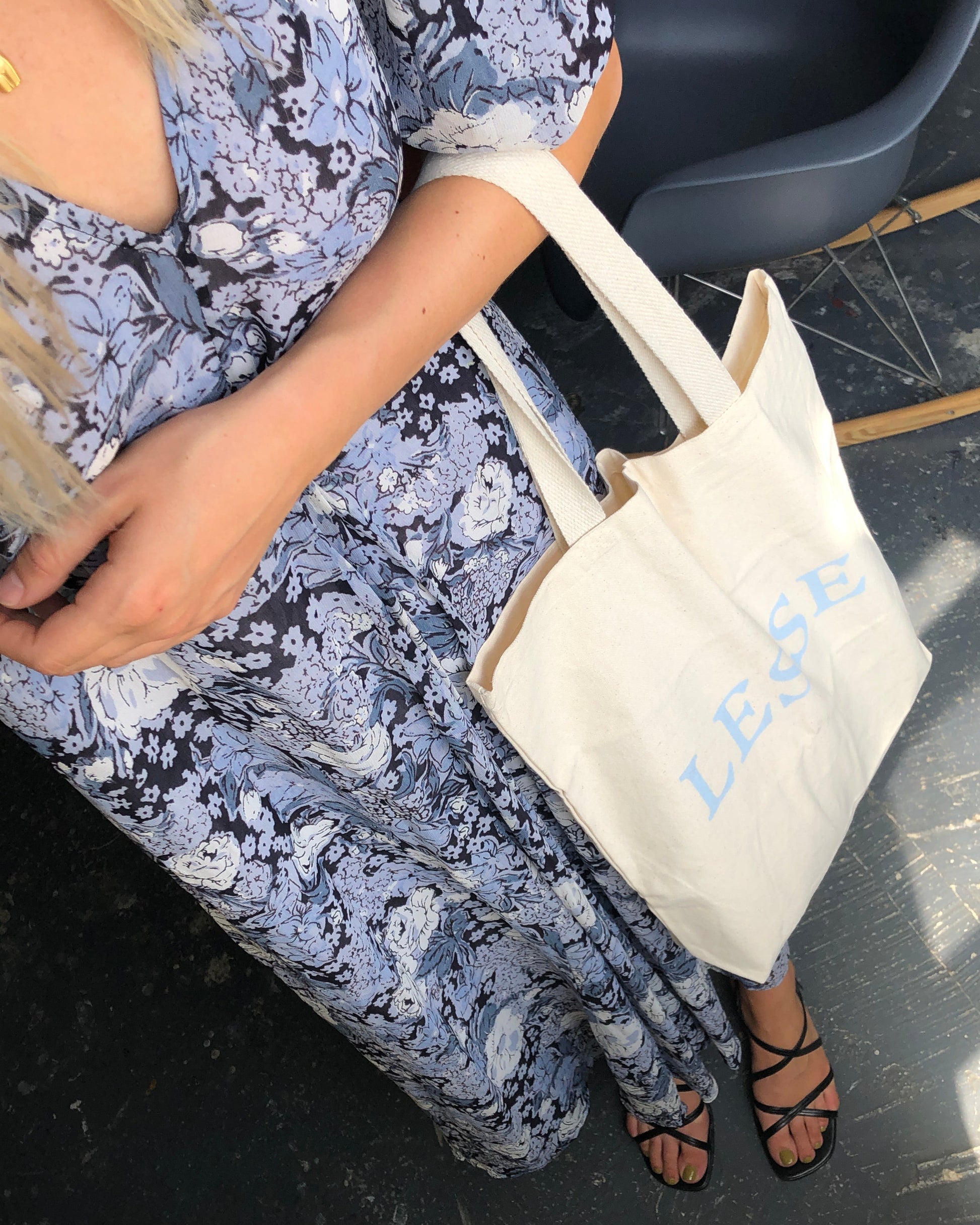 GANNI Blue Floral Dress GANNI Blue Floral Dress