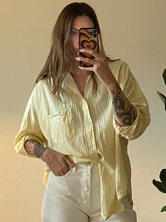BLANCA Striped Button Down Shirt