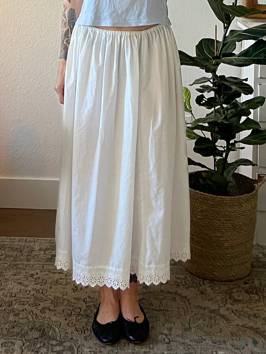 Vintage Cotton Maxi Skirt
