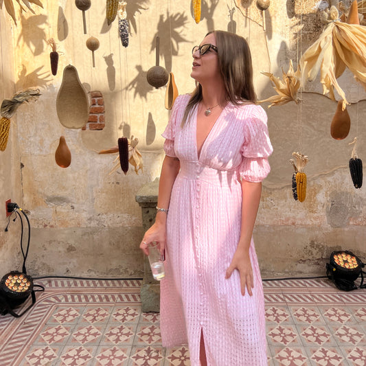 Pink Gingham Dress